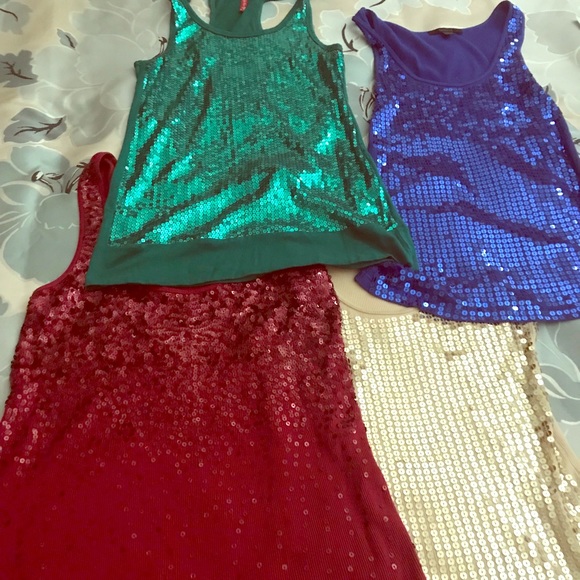 Sequin Tank Tops - Picture 1 of 7